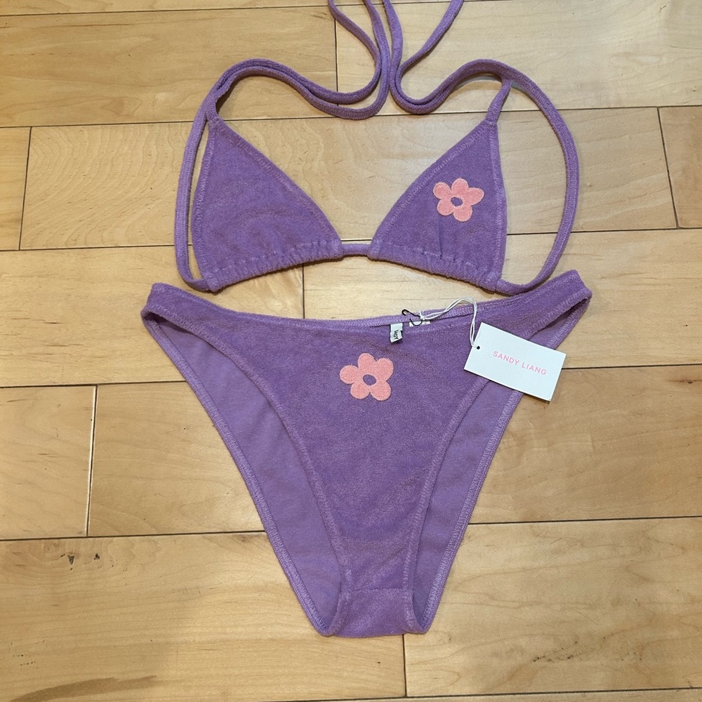 SANDY LIANG LOLA TERRY BIKINI SET